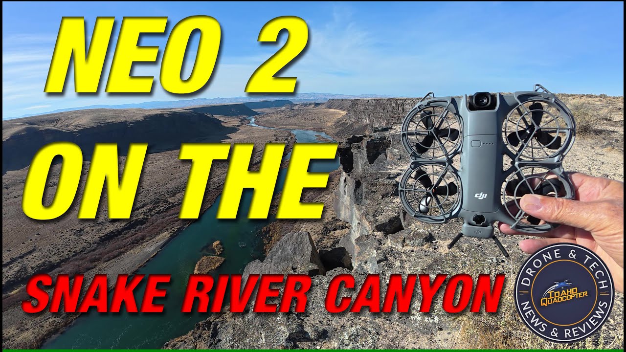 DJI Neo 2 ныряет в каньон реки Снейк — полёт с RCN3