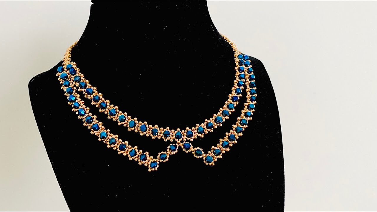 DIY Bicone Necklace || Super Easy Tutorial