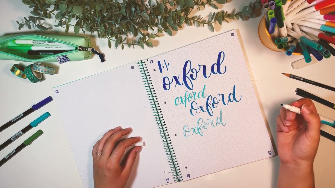 Aprende a hacer lettering con los cuadernos y recambio Dots
