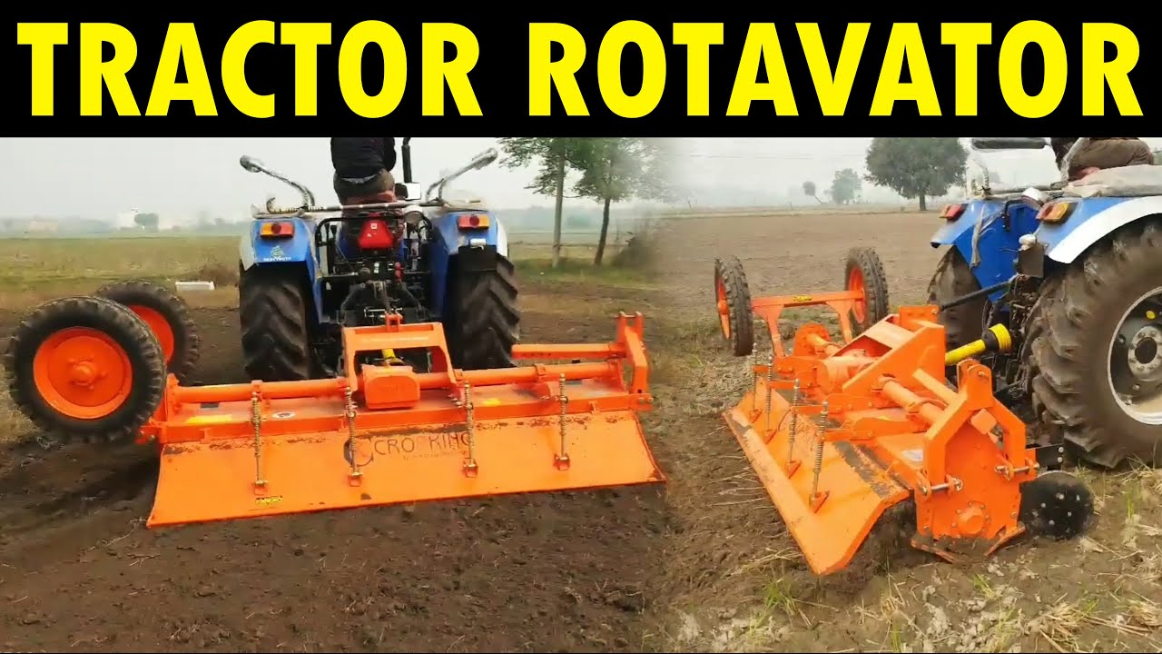 10 Feet Rotavator attachment for Tractors | Tractor Rotavator | CROPKING