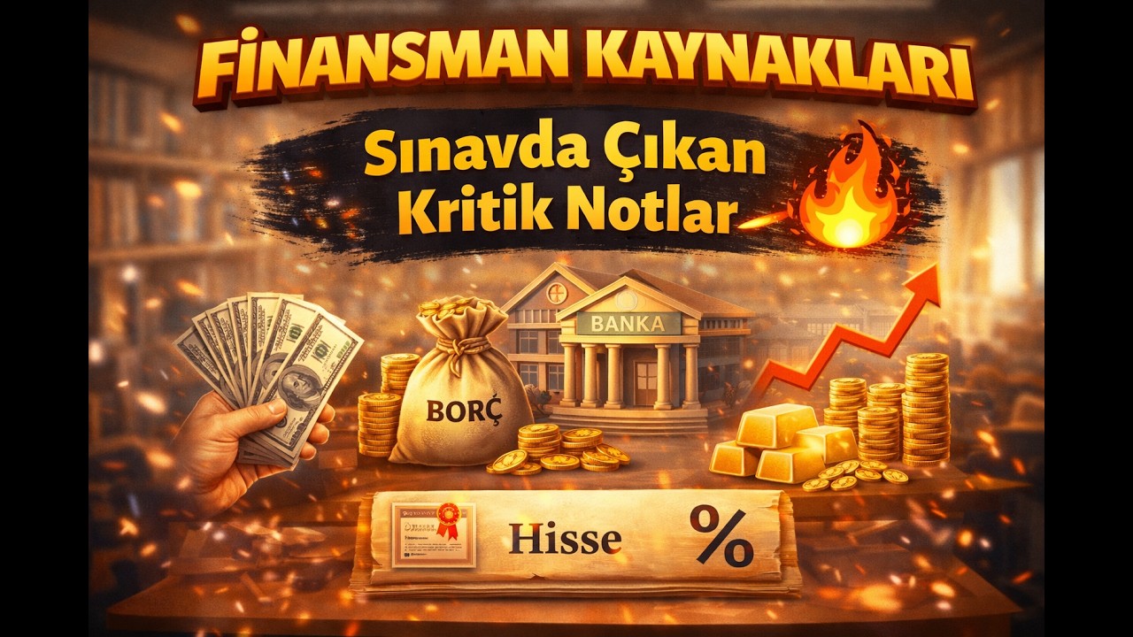 Finansman Kaynakları ‐ Ders Notlarım