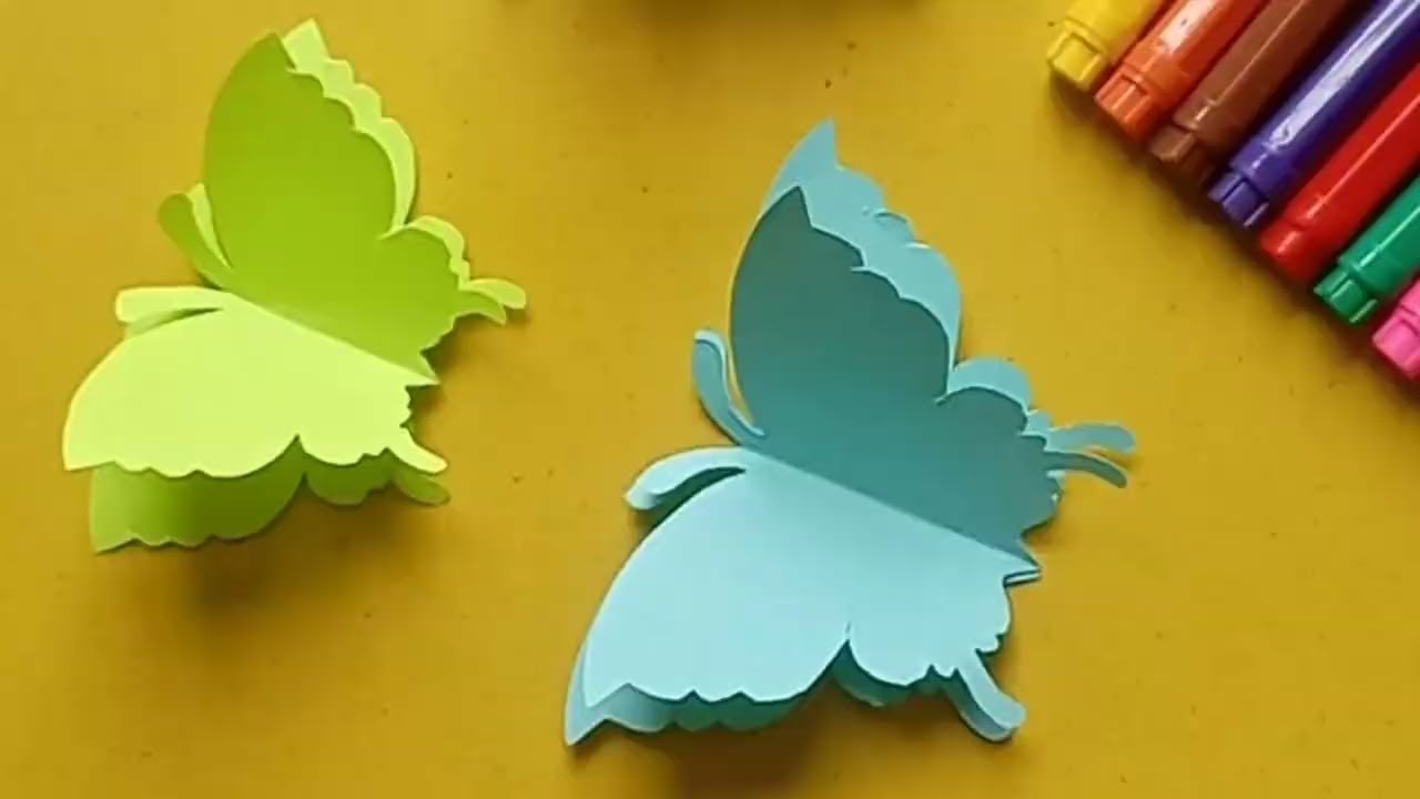 Paper Butterfly Craft ✂️🦋 | DIY 3D Butterfly