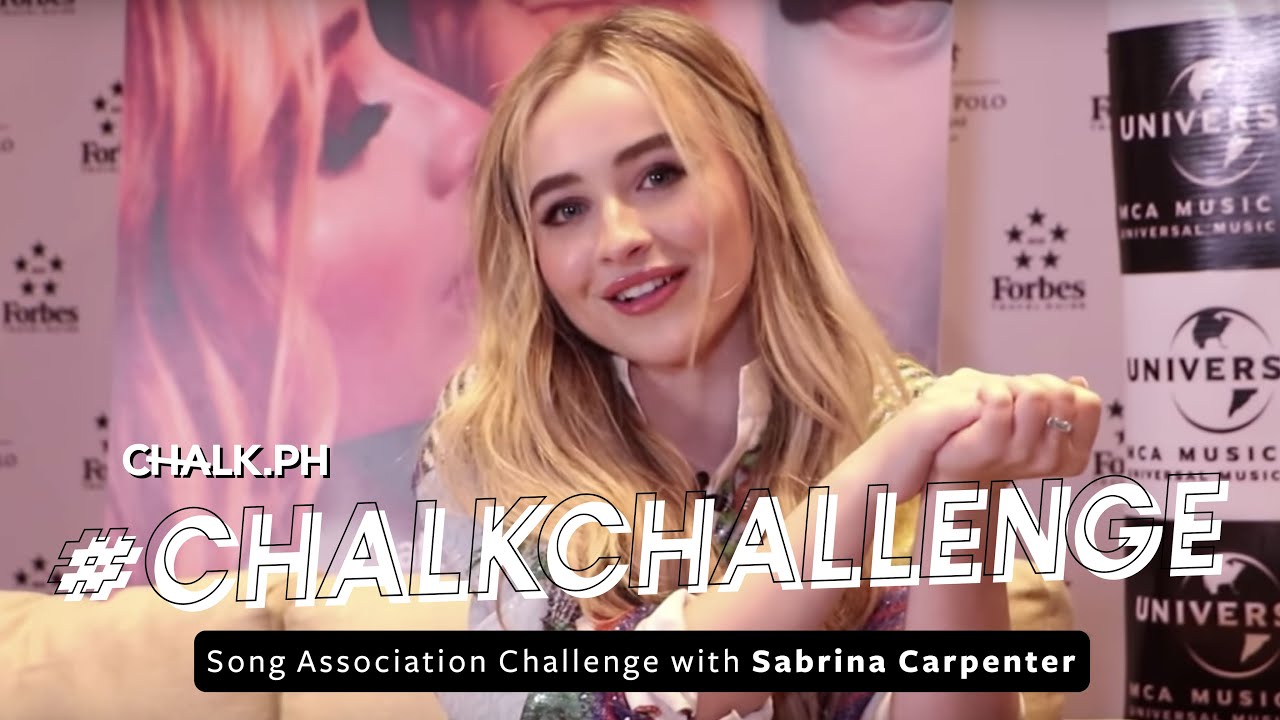 #ChalkChallenge: Song Association Challenge with Sabrina Carpenter