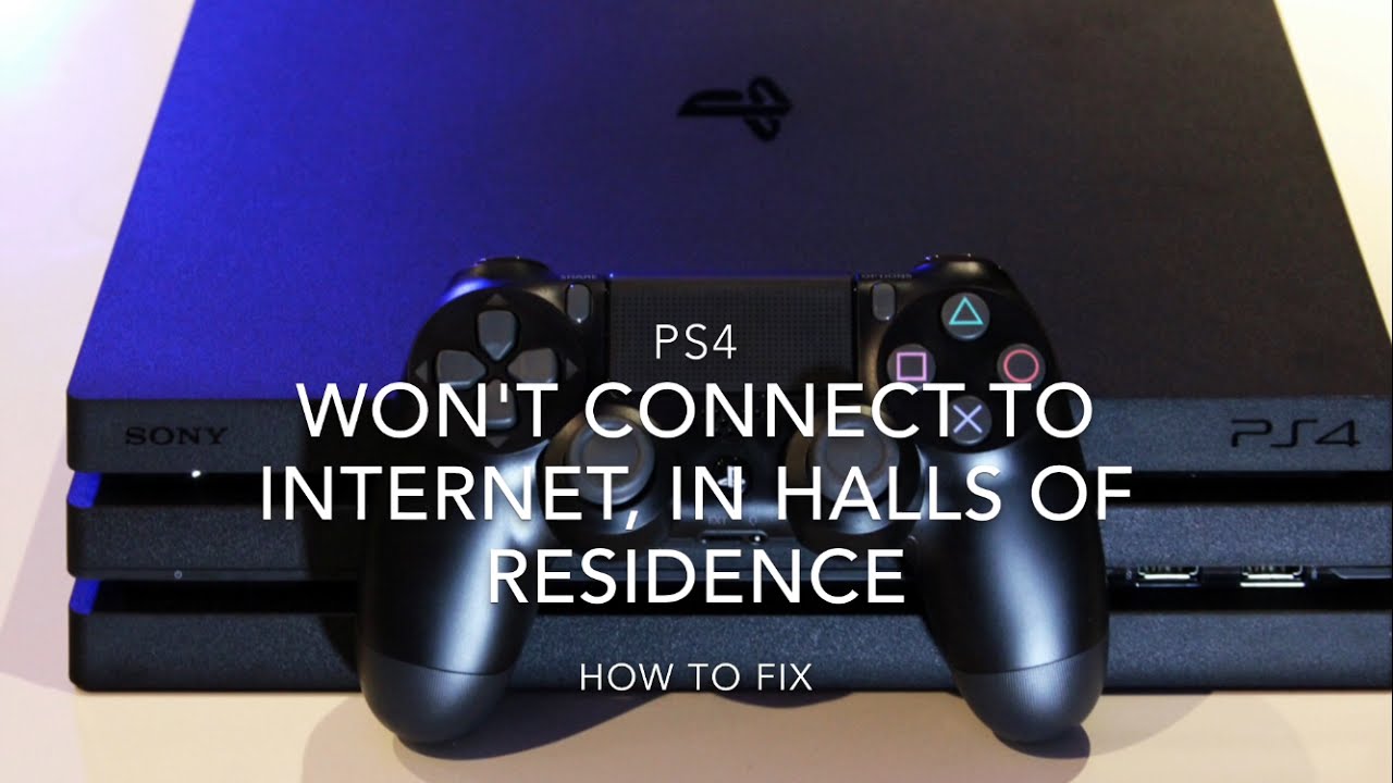 How To Connect PS4 To Internet in University Halls of Residence PSN PS5