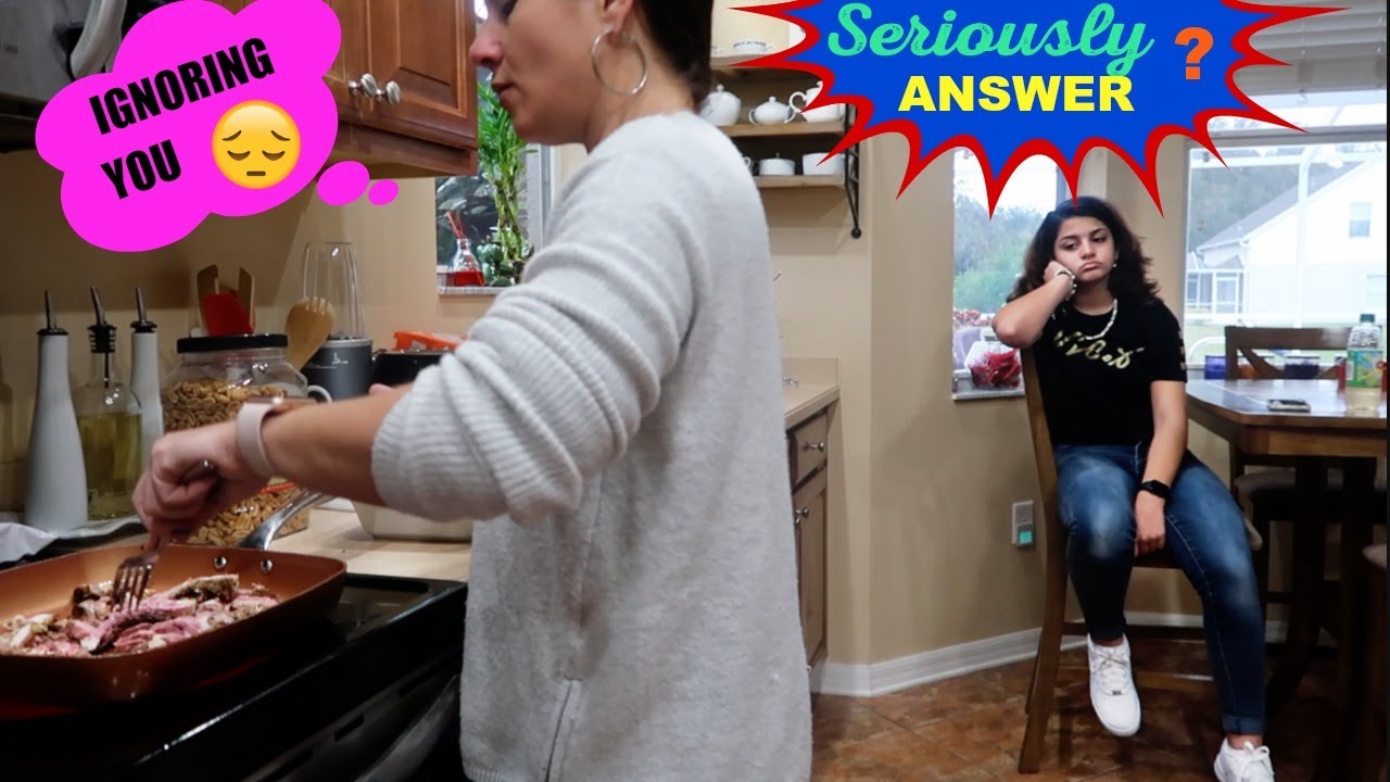 IGNORING  MY DAUGTHER FOR 24 HOURS !! FAIL