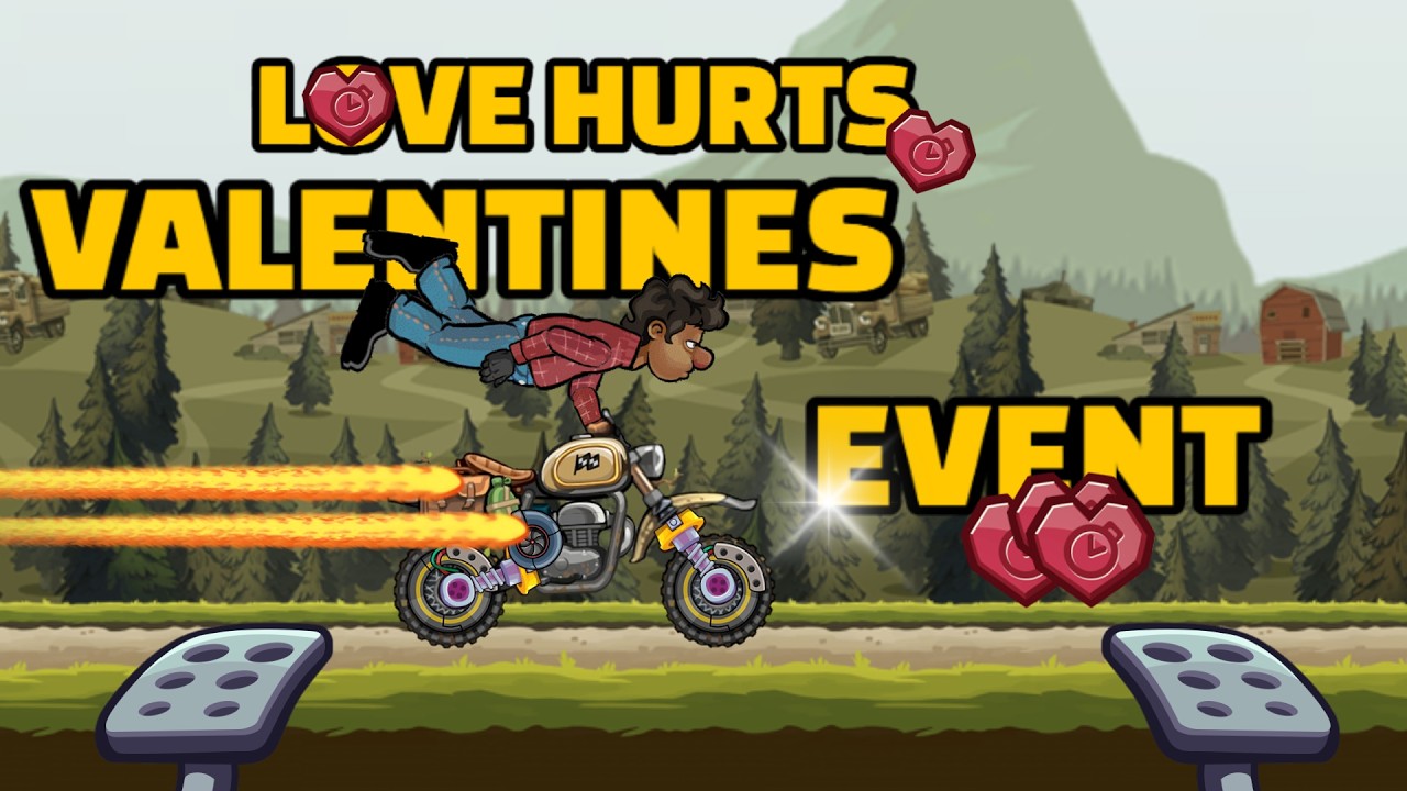 LOVE HURTS VALENTINES EVENT | HILL CLIMB RACING 2 #hillclimbingracing2 #fingersoft