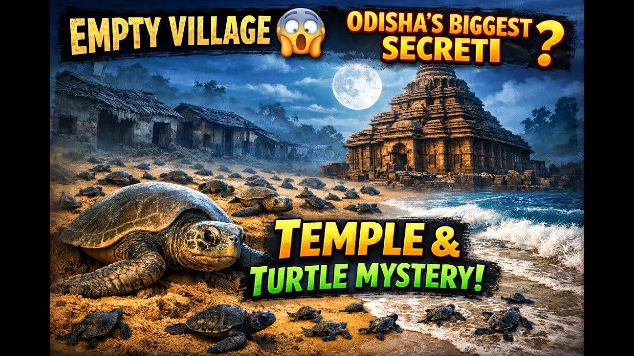 Bateswar Temple Ganjam Odisha | The Abandoned Village & Olive Ridley Sea Turtles Mystery 🐢🛕