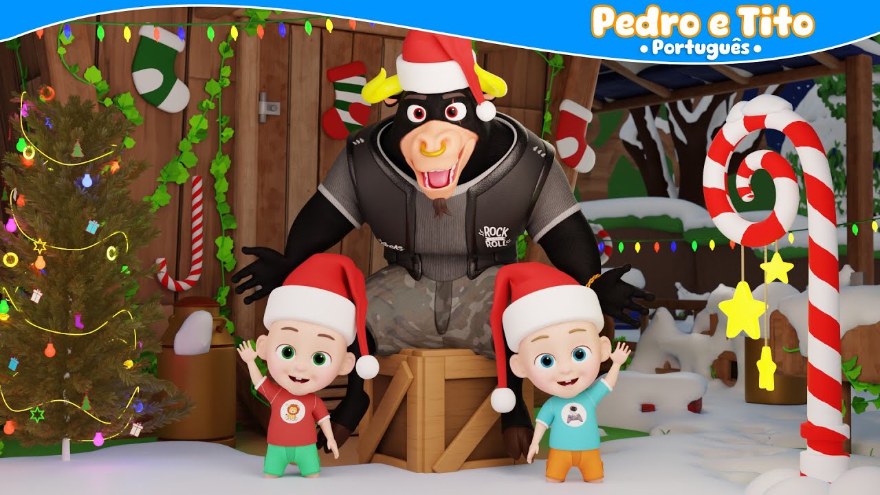 Então é Natal, O Boi da Cara Preta tenta Atrapalhar o Natal  - Pedro e Tito | Vídeo Infantil