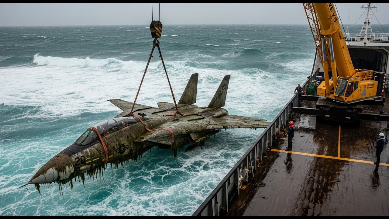Inside the Engineering Process of Salvaging an F-14 Tomcat from the Ocean Floor
