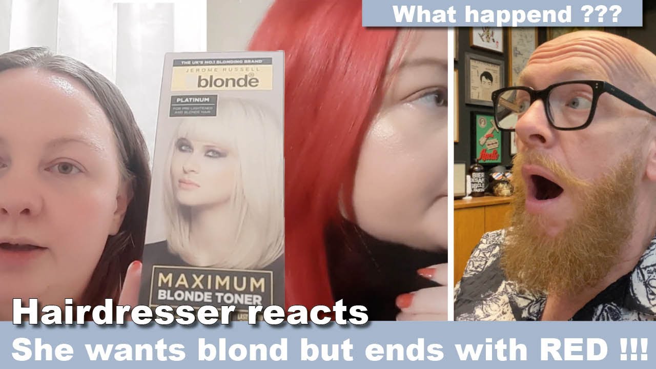 She Wanted Blonde but Got RED Instead?! Hairdresser Reacts to Hair Fails!