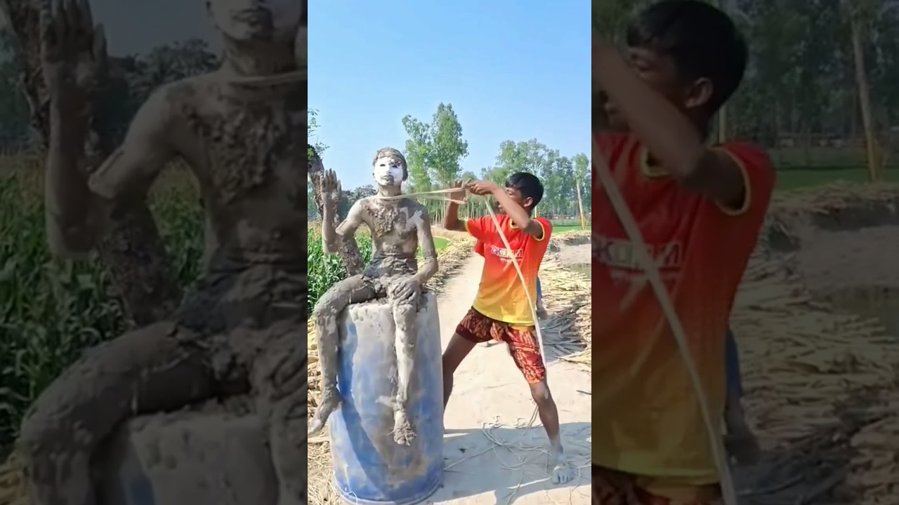 Village Statue Prank Gone Wrong 😂"
