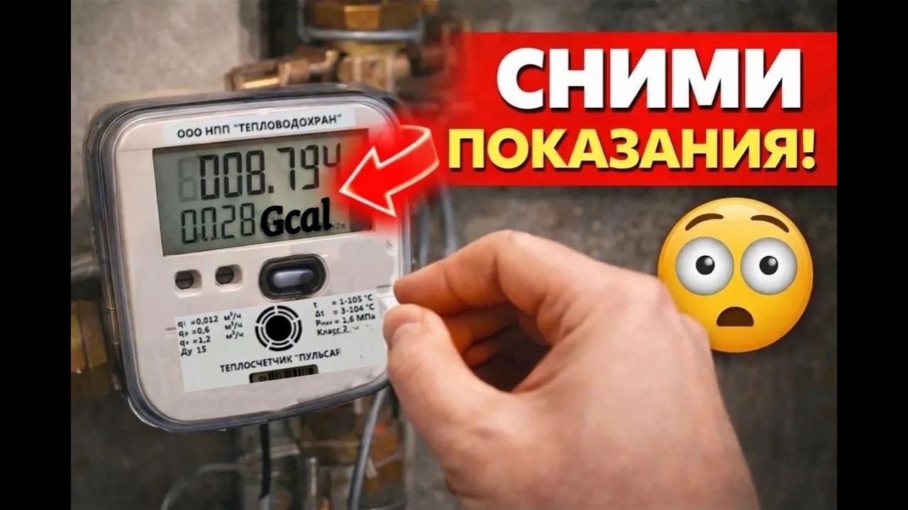 Как Снять Показания Счётчика Отопления в Квартире | Электронный Теплосчётчик