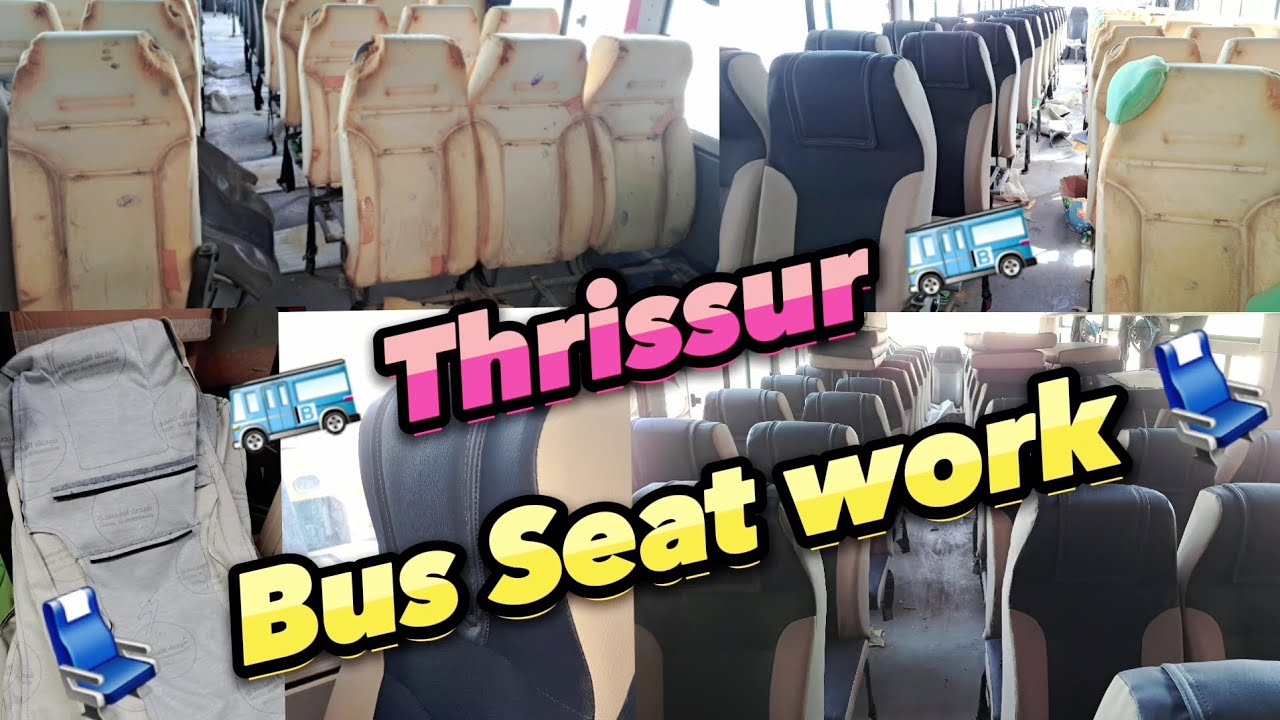Thrissur Bus Seat Work #busseat #work  #bus #Bus #upholstery #thrissur #thrissurnews #busfankerala