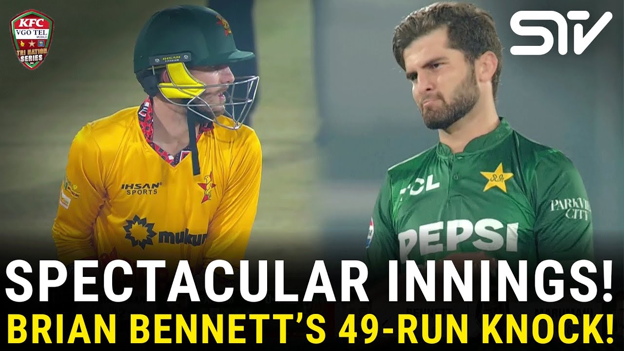 Brian Bennett&rsquo;s 49-Run Knock! | Pakistan vs Zimbabwe | Match 01 | Tri Nation Series | PCB | M3W1U