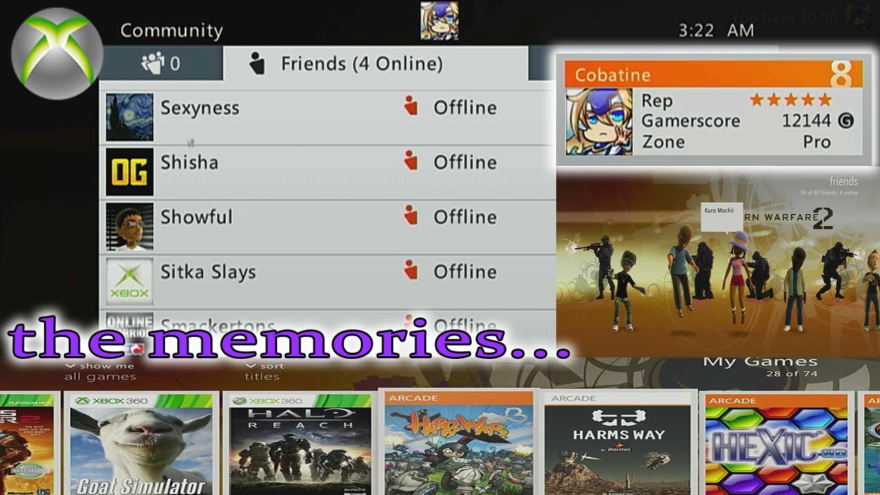Revisiting my 11 year old Xbox 360 account (emotional xbox 360 nostalgia)