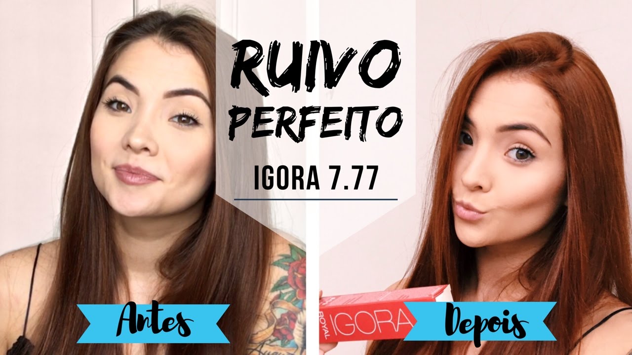 PINTANDO O CABELO DE RUIVO EM CASA - IGORA 7-77
