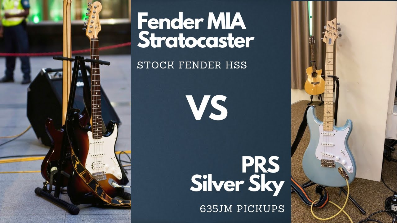 Fender MIA Strat VS  PRS Silver Sky