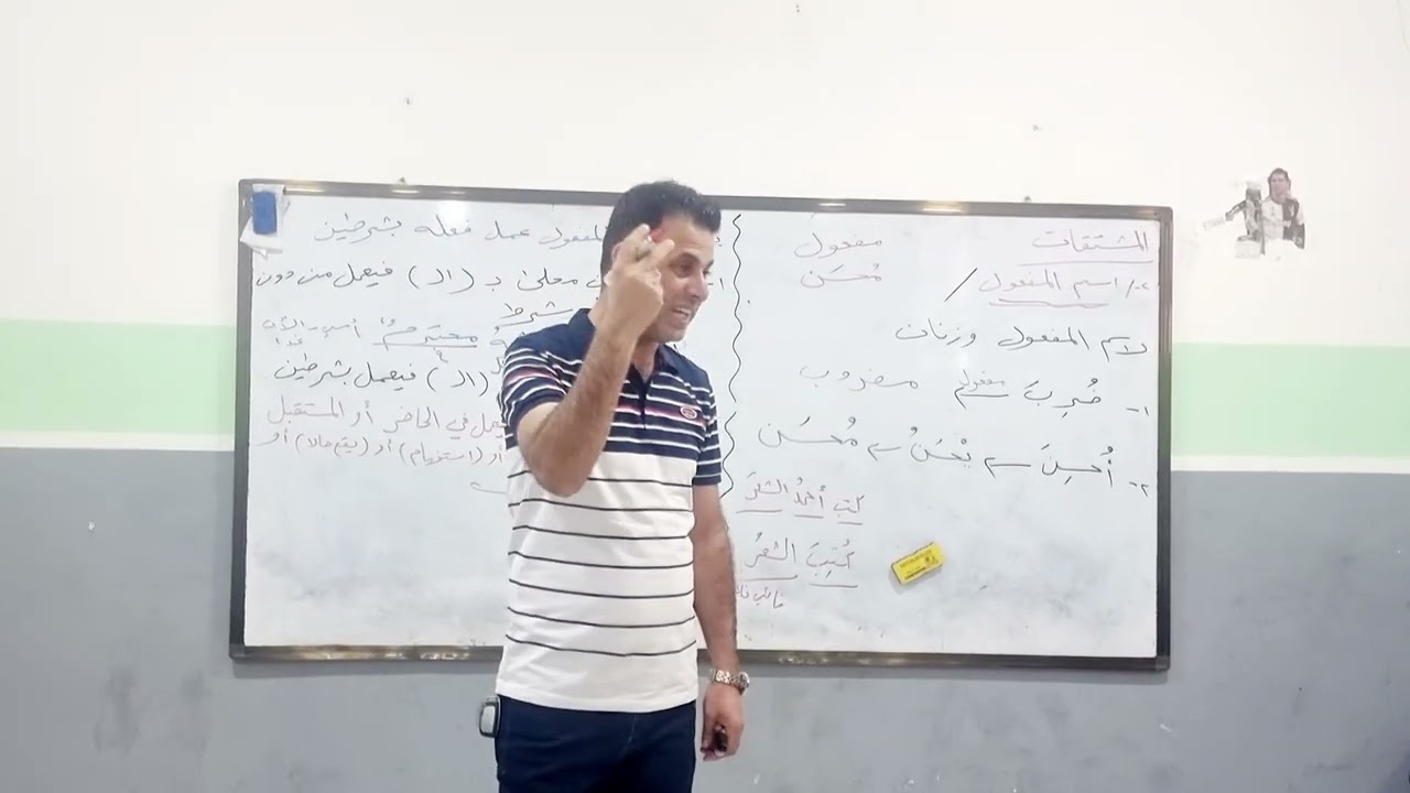 @ قواعد اللغة العربية، للصف الثالث المتوسط ، اسم المفعول ، الأستاذ حيدر الموسوي