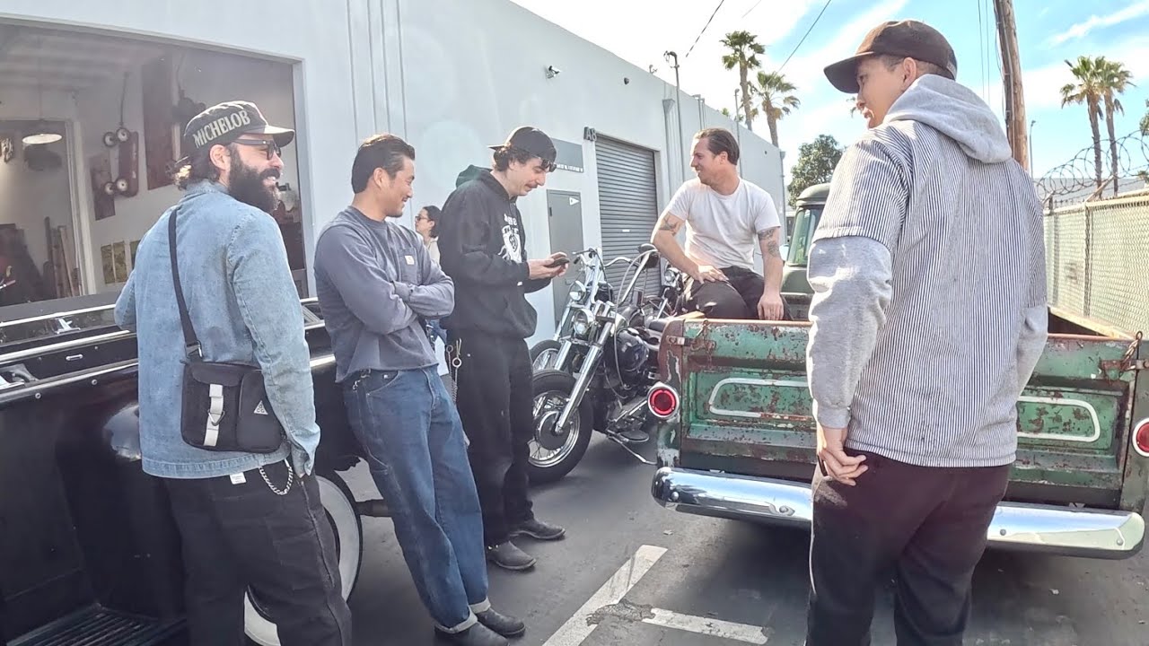 バイクやアメ車好きの奴らが集まった何気ない一日がアメリカを感じさせてくれた. . .