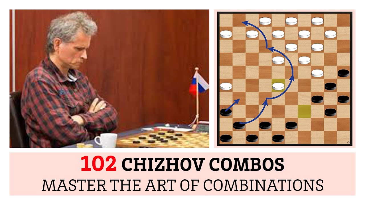 102 Brilliant Draughts Combinations by Alexey Chizhov – Masterclass in Tactical Play