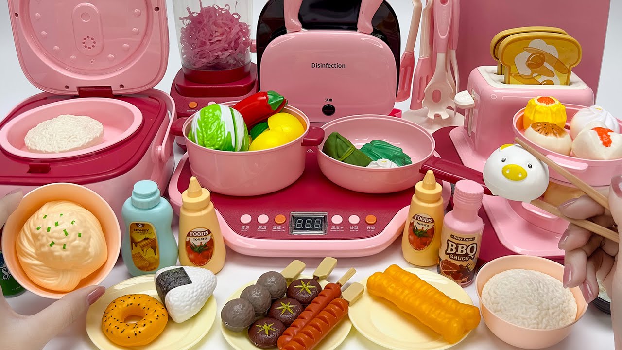 [toy asmr] Cooking Toys Kitchen Playset 🍳 장난감 주방놀이 요리하기 | Satisfying Unboxing