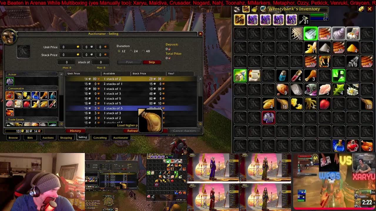 Rank 1 (PvP) Manual Multiboxer Leveling/Dungeons (10) | TBC!
