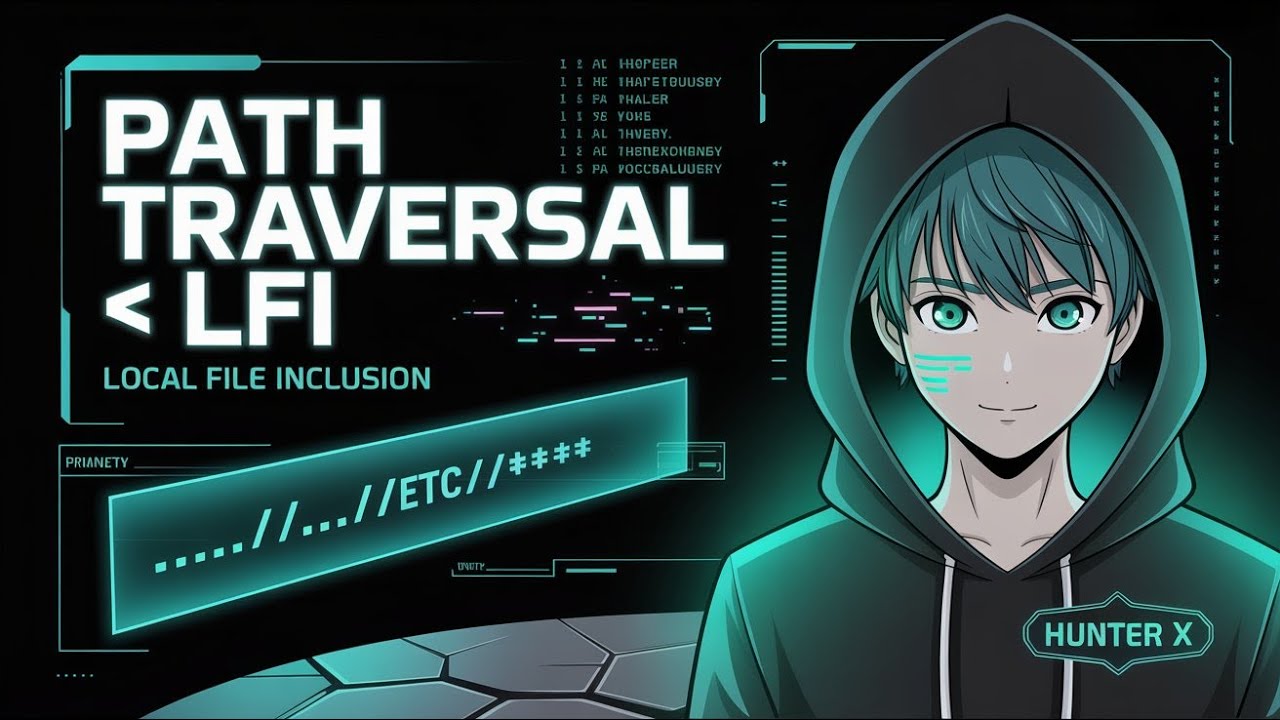 LFI Attack Explained 🔥 From Path Traversal to File Inclusion 🛑 | Hunter X