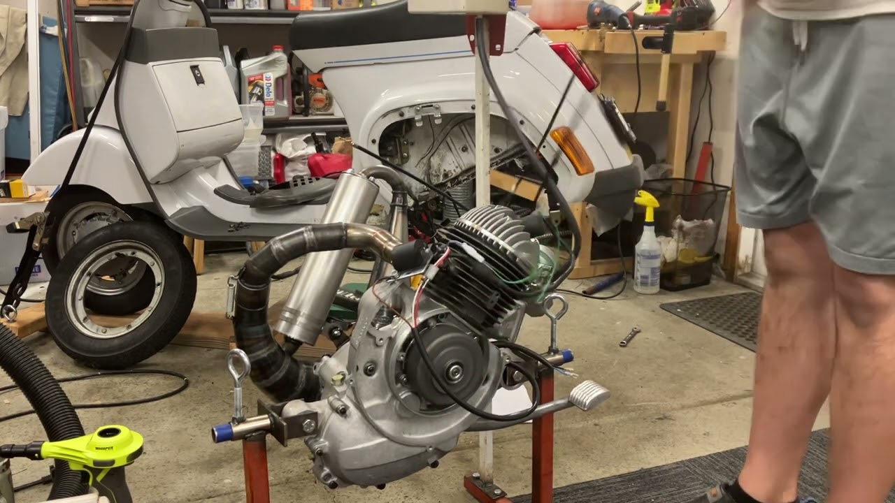 Egig 170 first start Vespa pk small frame