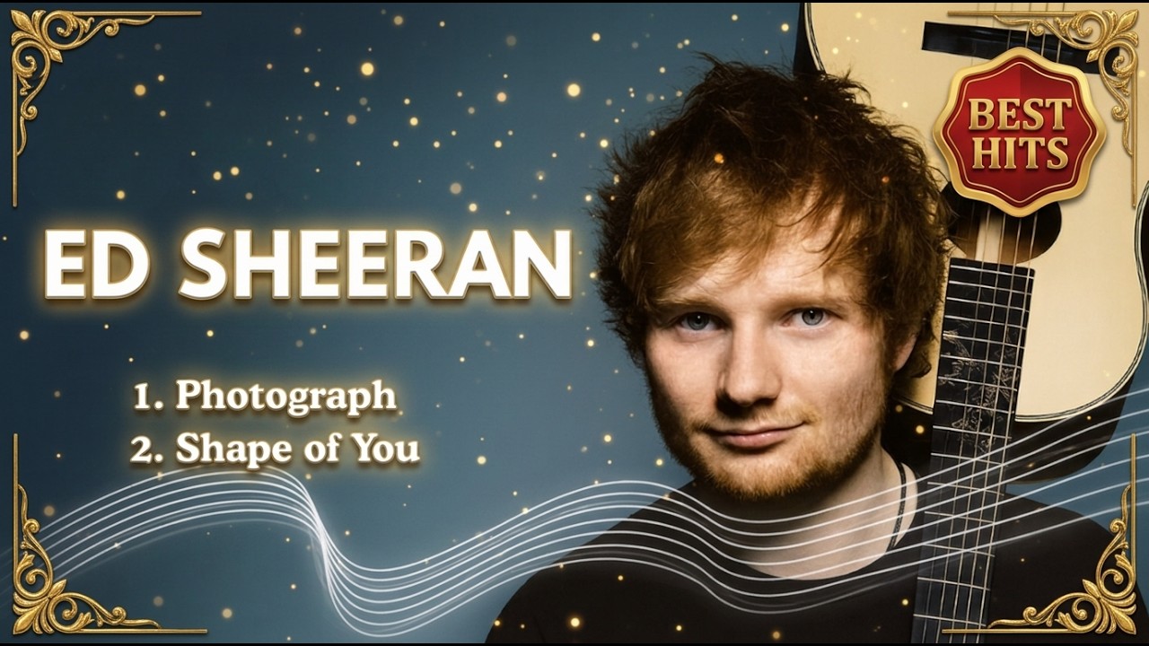 Ed Sheeran Playlist | Photograph, Shape of You + 3 Original Songs | Acoustic Pop Mix