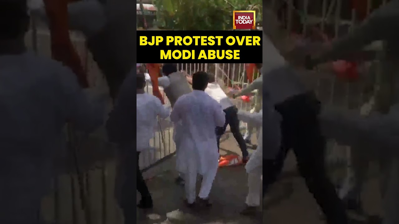 Political Tensions Escalate: BJP Protests Outside Congress Office, Clash Erupts in Patna, Bihar