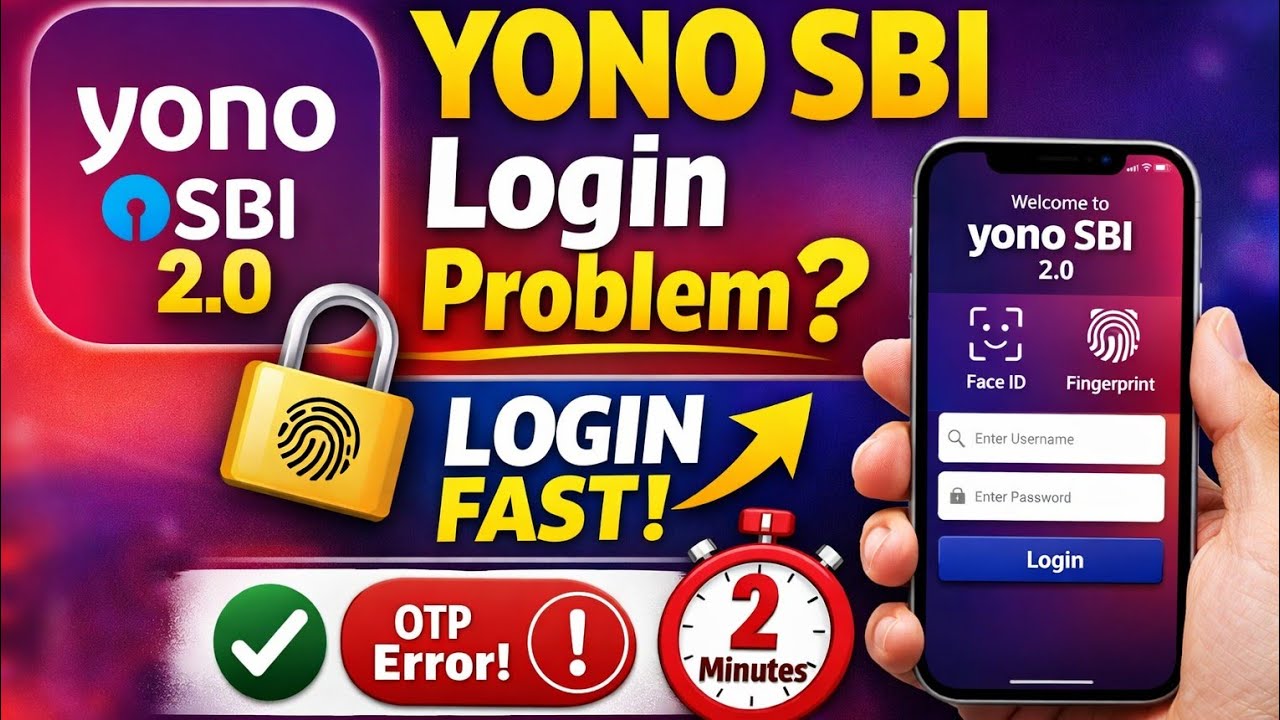 YONO SBI 2.0 Login Problem? Fix in 2 Minutes | Step-by-Step Guide| How to Login YONO SBI 2.0 App|