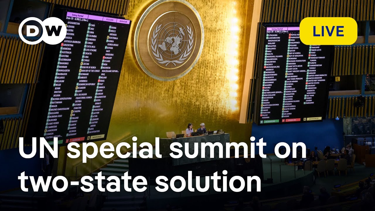 Watch live: High stakes UN summit on two-state solution for Israelis and Palestinians | DW News