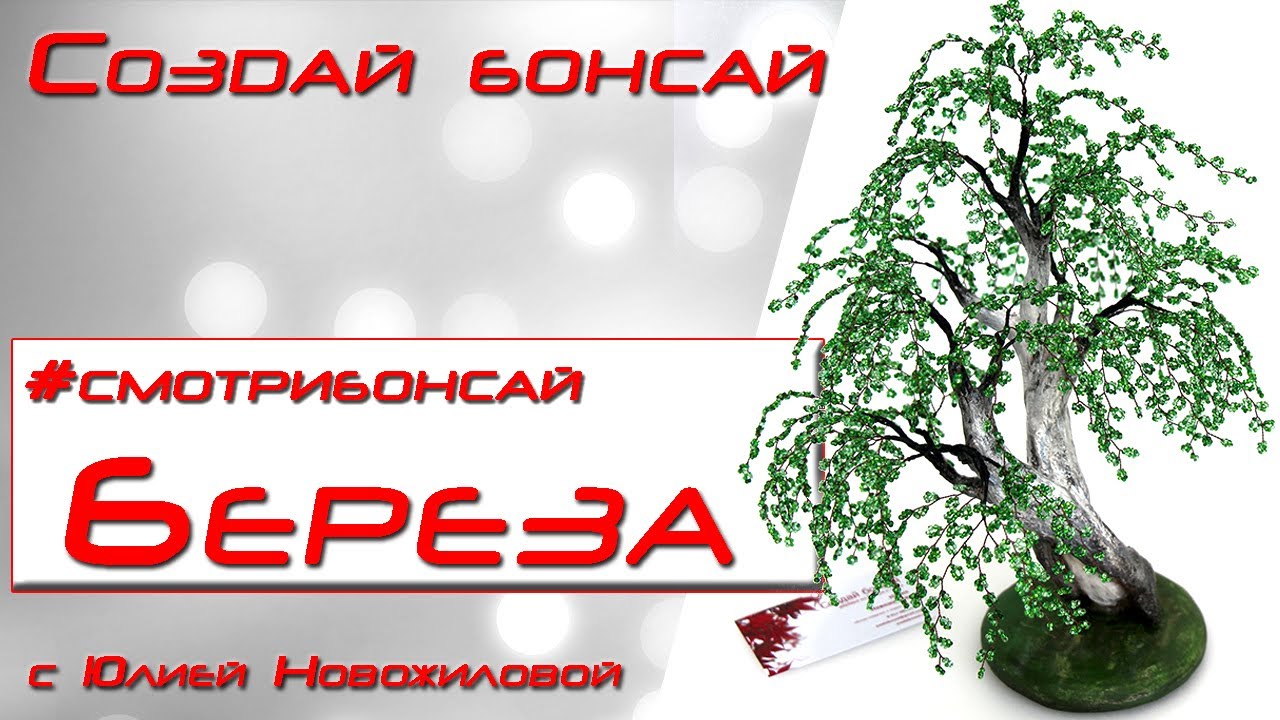 Обзор бисерного бонсая - Береза