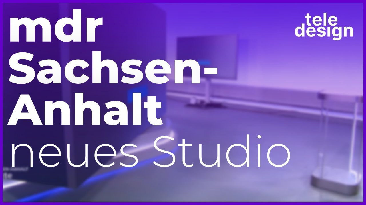 mdr Sachsen-Anhalt Bericht über das neue Studio (2021)