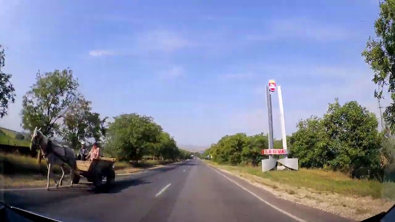 Hincesti - Leova. Roads in Moldova.