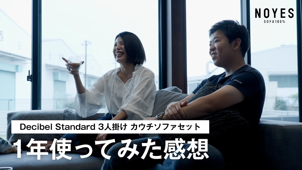 NOYESのソファ１年使ってみた感想 Decibel Standard 3人掛け カウチソファセット