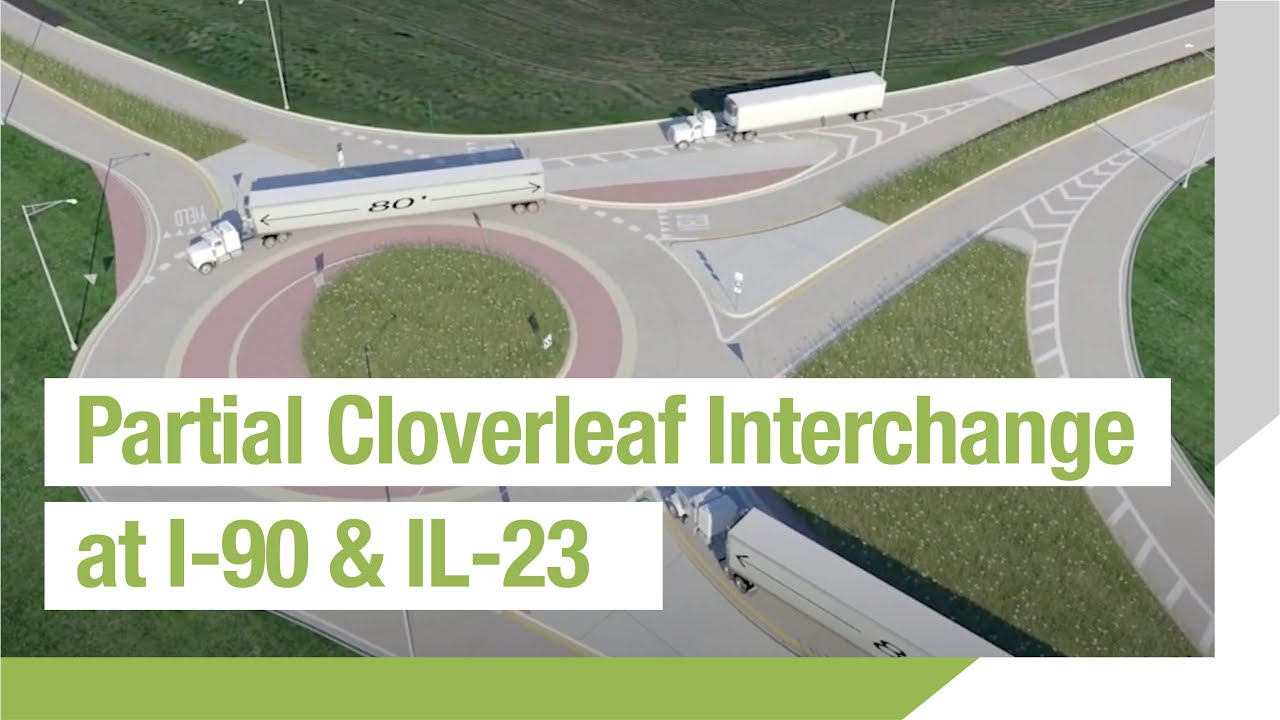 Partial Cloverleaf Interchange at I-90 & IL-23 | Marengo, Illinois