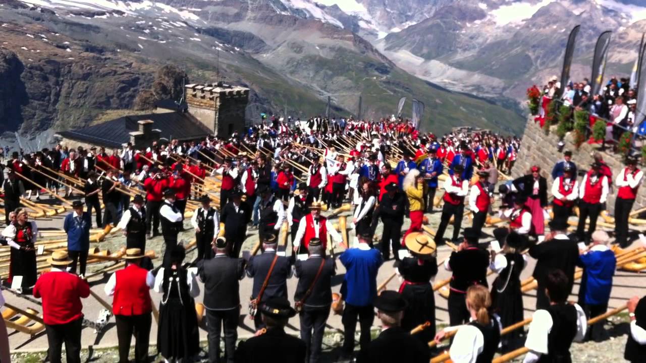 Hymne National Suisse, Cors des Alpes, à Gornergrat, 08.2013