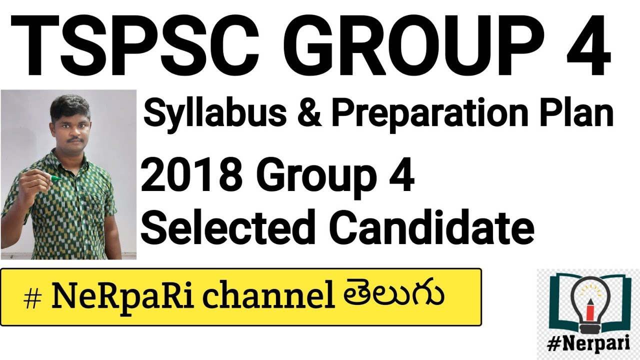 TSPSC Group 4 Exam Preparation Plan and Books by selected candidate