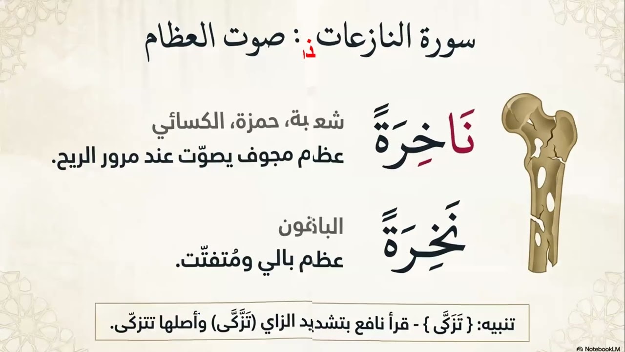 شرح الفرش من سورة والمرسلات - آخر القرآن