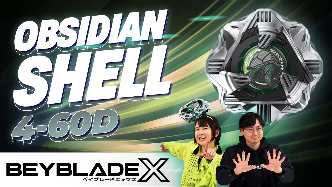 BEYBLADE X | Unveiling OBSIDIAN SHELL 4-60D: The Ultimate Defense Type Bey!