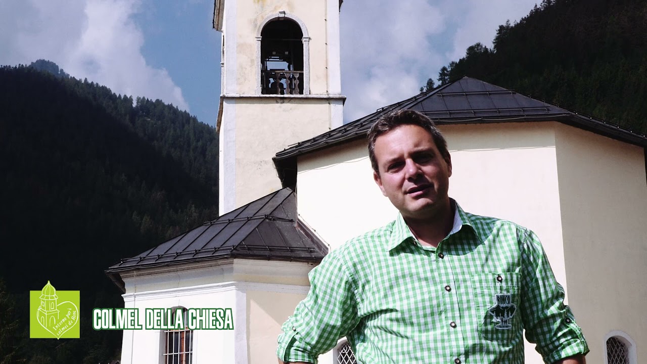 GUIDA GIRO DEI COLMEI DI RONCO:  PUNTO 1, COLMEL CHIESA - PARTENZA