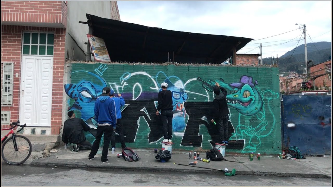 Pintada con los panas de 219, galerías de arte, calles pintadas y mucho color. Bogotá segunda parte