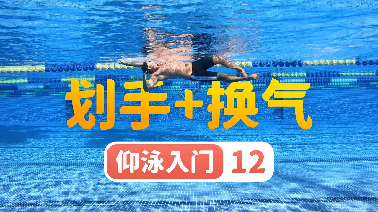 【仰泳入门】12.划手和换气的配合｜梦觉教游泳