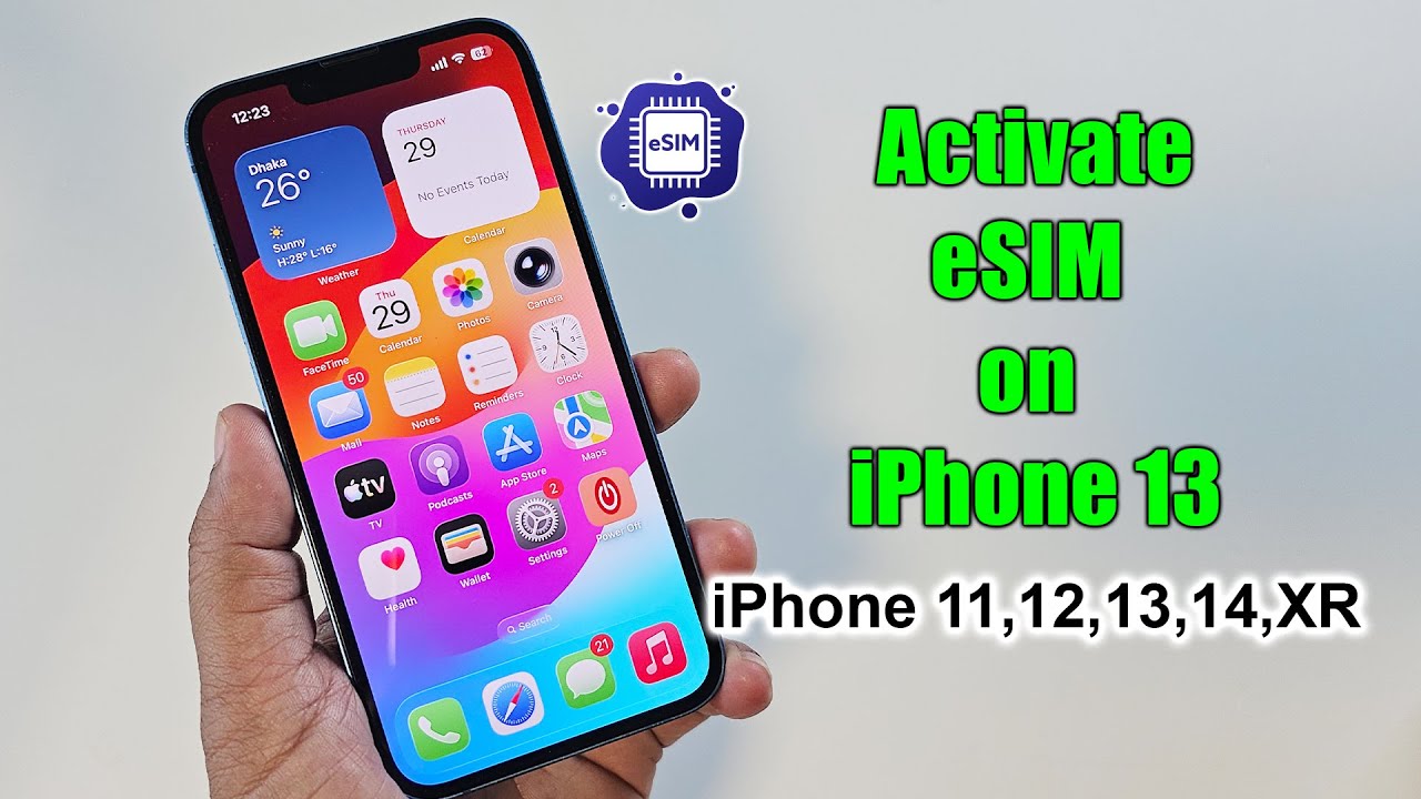 How to activate esim on iphone 13 14 12 11