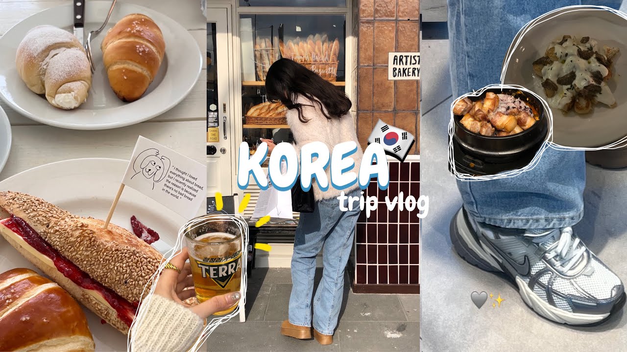 【韓国vlog】極寒ソウル旅行🇰🇷💞話題のカフェ,絶品ディナー,眉毛のアートメイク👀 ✧︎*。大満足な3泊４日🫶🏻✨