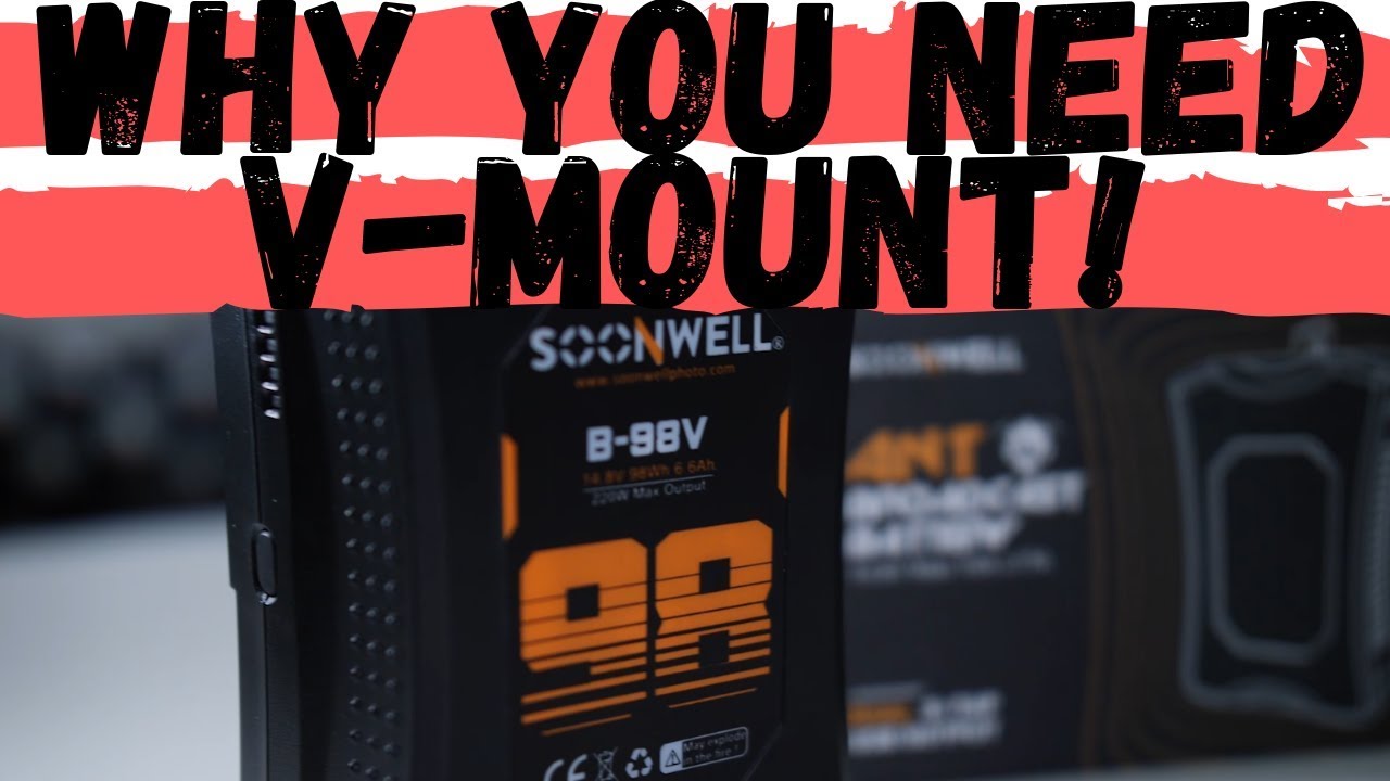 Best V-Mount Setup for the BlackMagic Pocket Cinema Camera 4K!