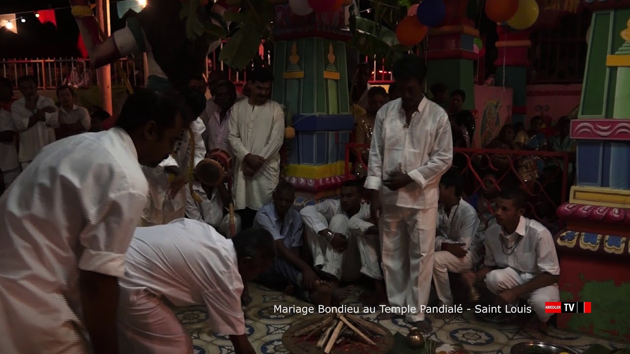Mariage Bon Dieu au Temple Pandialé  Saint Louis [PART 02].