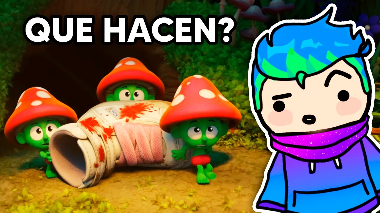 ESTOS PITUFOS SON MALVADOS! / Carlos Infinito REACCIONA a Sprite Fright Español Latino