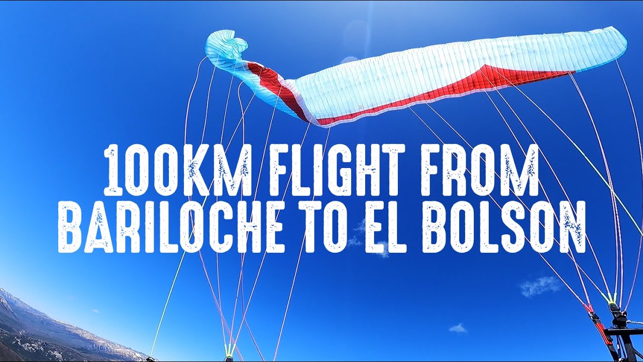 100KM FLIGHT from Bariloche to El Bolson in the Patagonian Andes